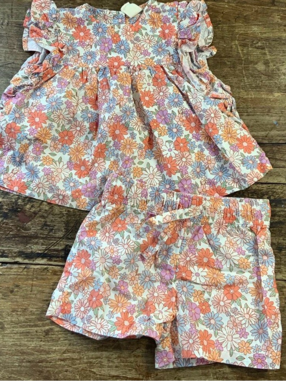 Tucker and Tate, 12 Mo Floral Set